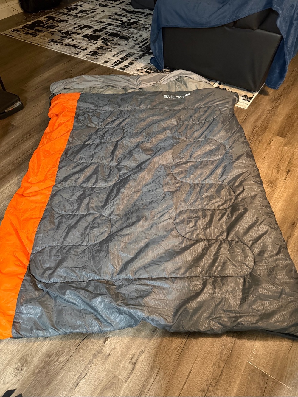 Venture Grey & Orange Sleeping Bag by